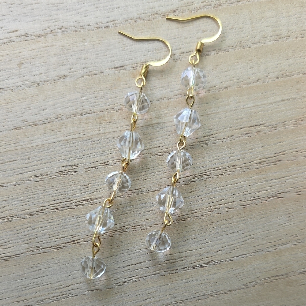 Handmade Crystal Drop Earrings